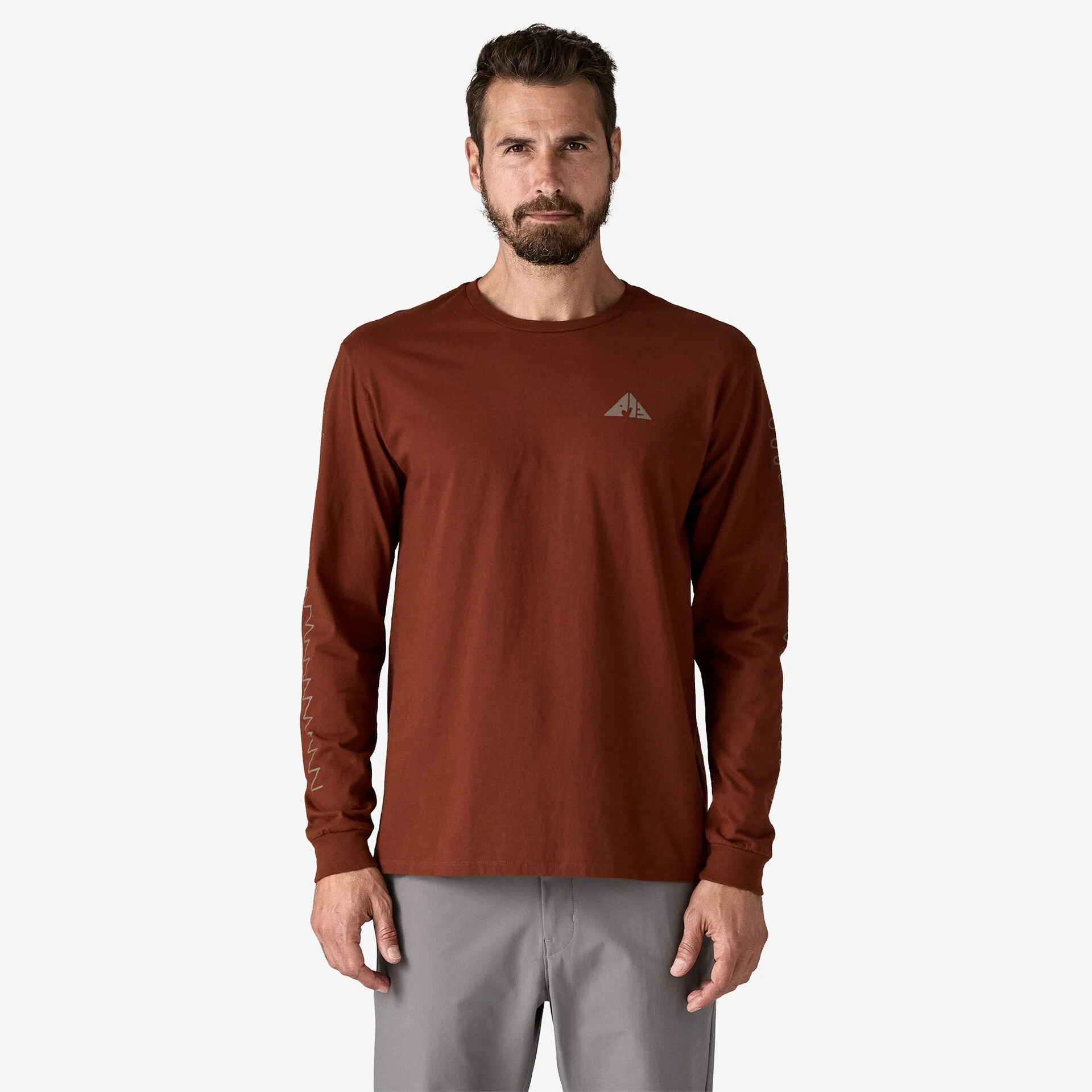 Men's Long-Sleeved Driftways Organic T-Shirt - Image 3