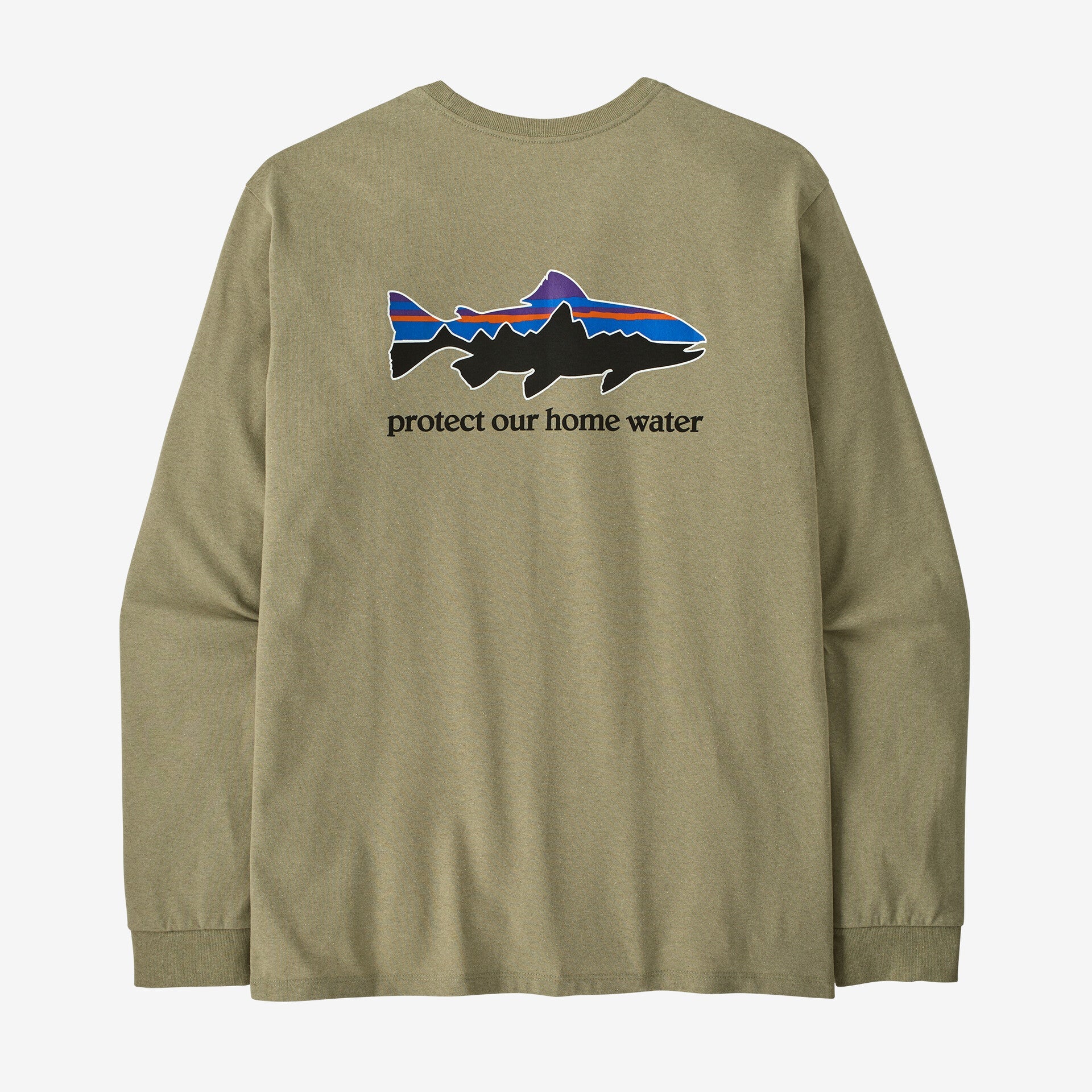 Men's Long-Sleeved Home Water Trout Responsibili-TeeĀ®