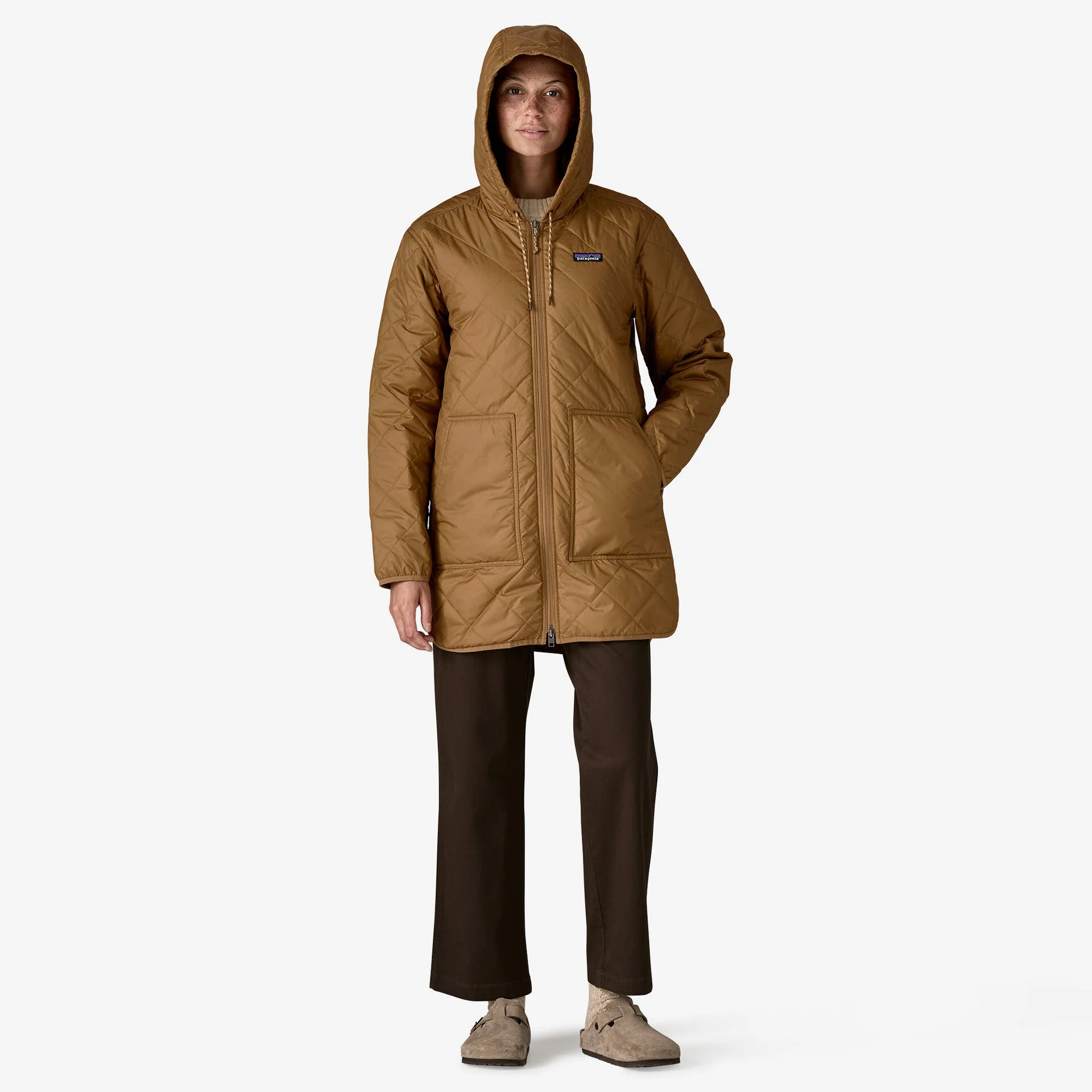 Women's Diamond Quilted Parka - Image 4