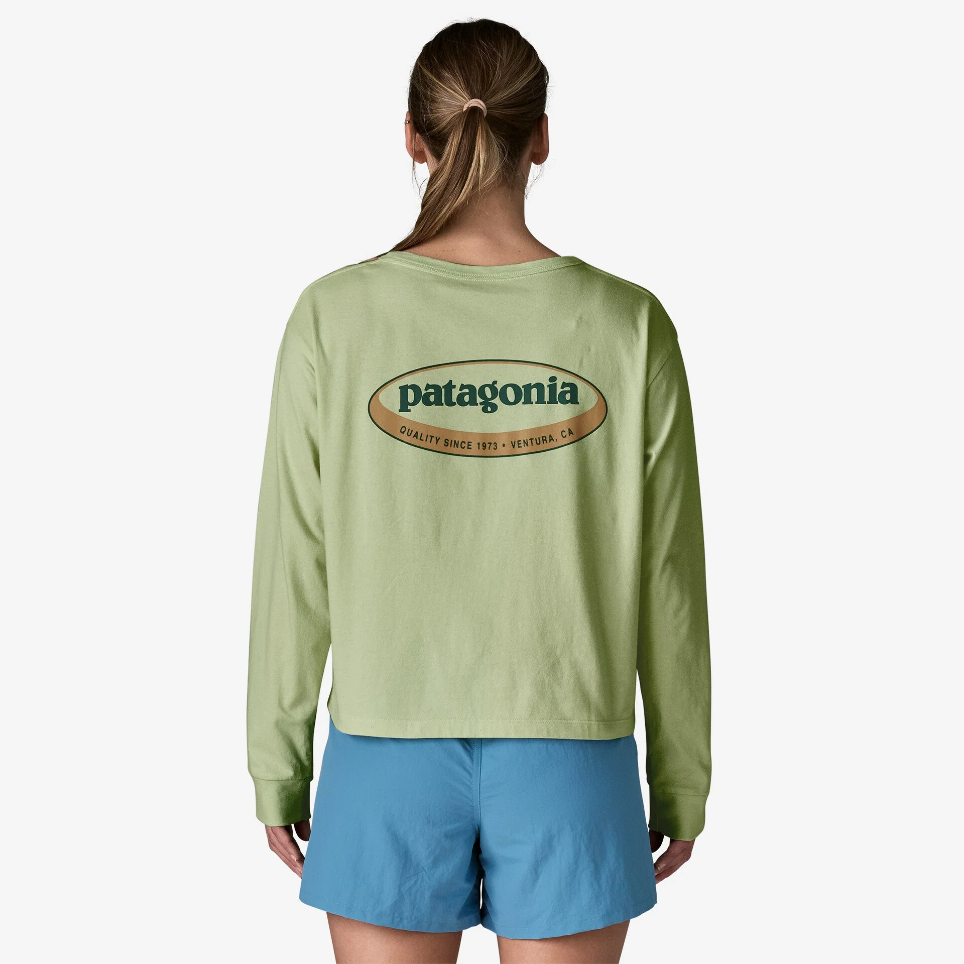 Women’s Long-Sleeved '95 Oval Logo Easy-Cut T-Shirt - Image 3