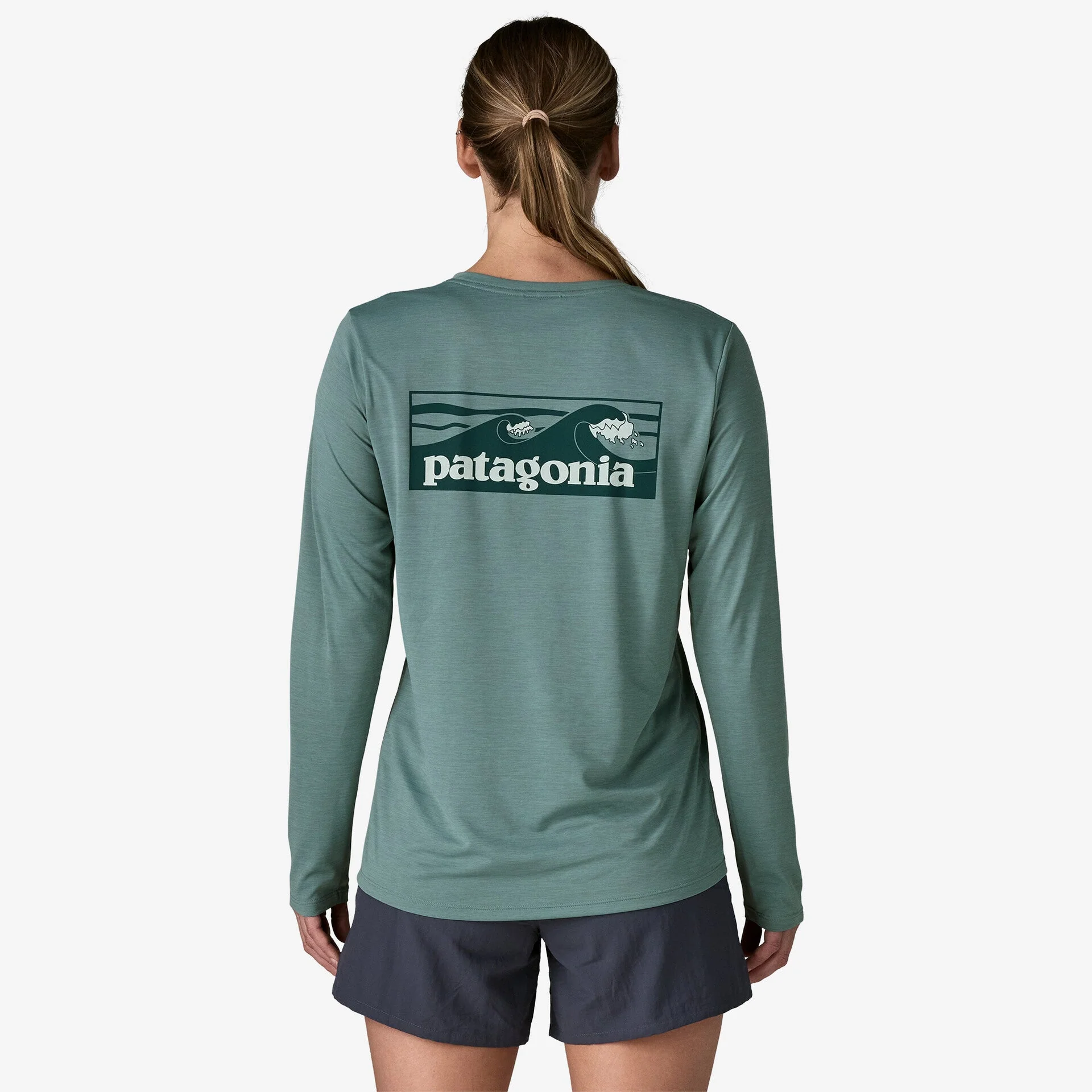 Women’s Long-Sleeved Capilene® Cool Daily Shirt - Boardshort Logo - Image 3