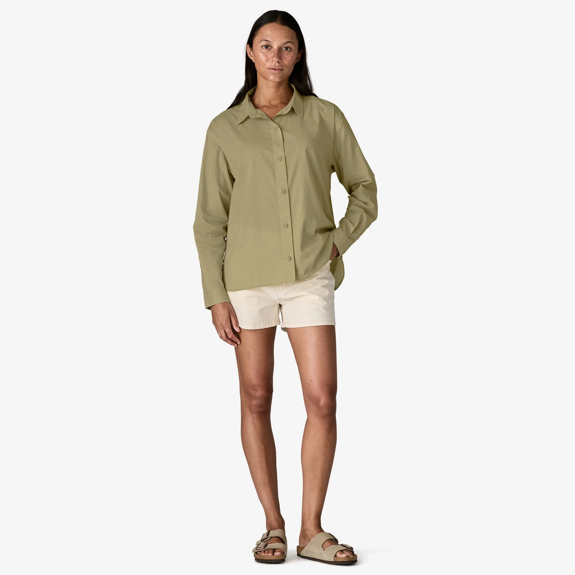 Women’s Long-Sleeved Sunrise Stream Shirt - Image 4