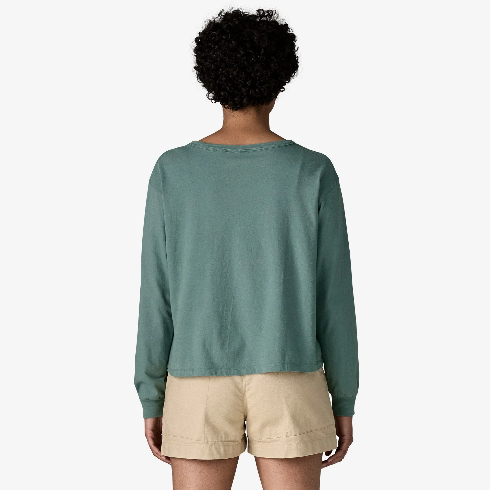 Women’s Long-Sleeved Water People Banner Easy-Cut T-Shirt - Image 3