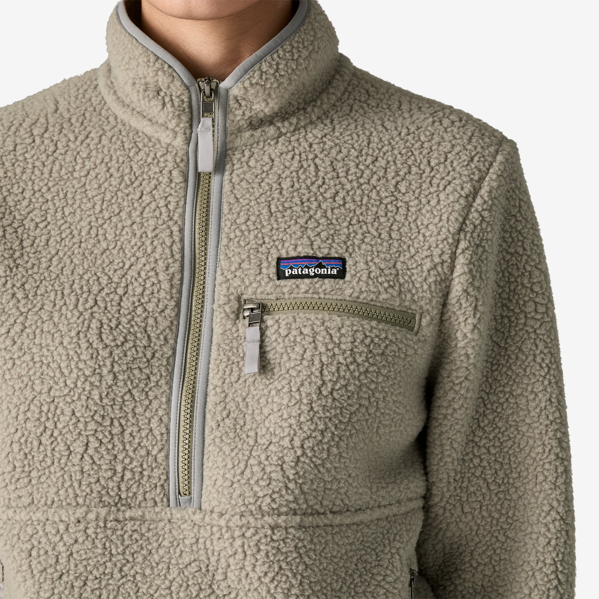 Women's Retro Pile Fleece Marsupial Pullover - Image 4