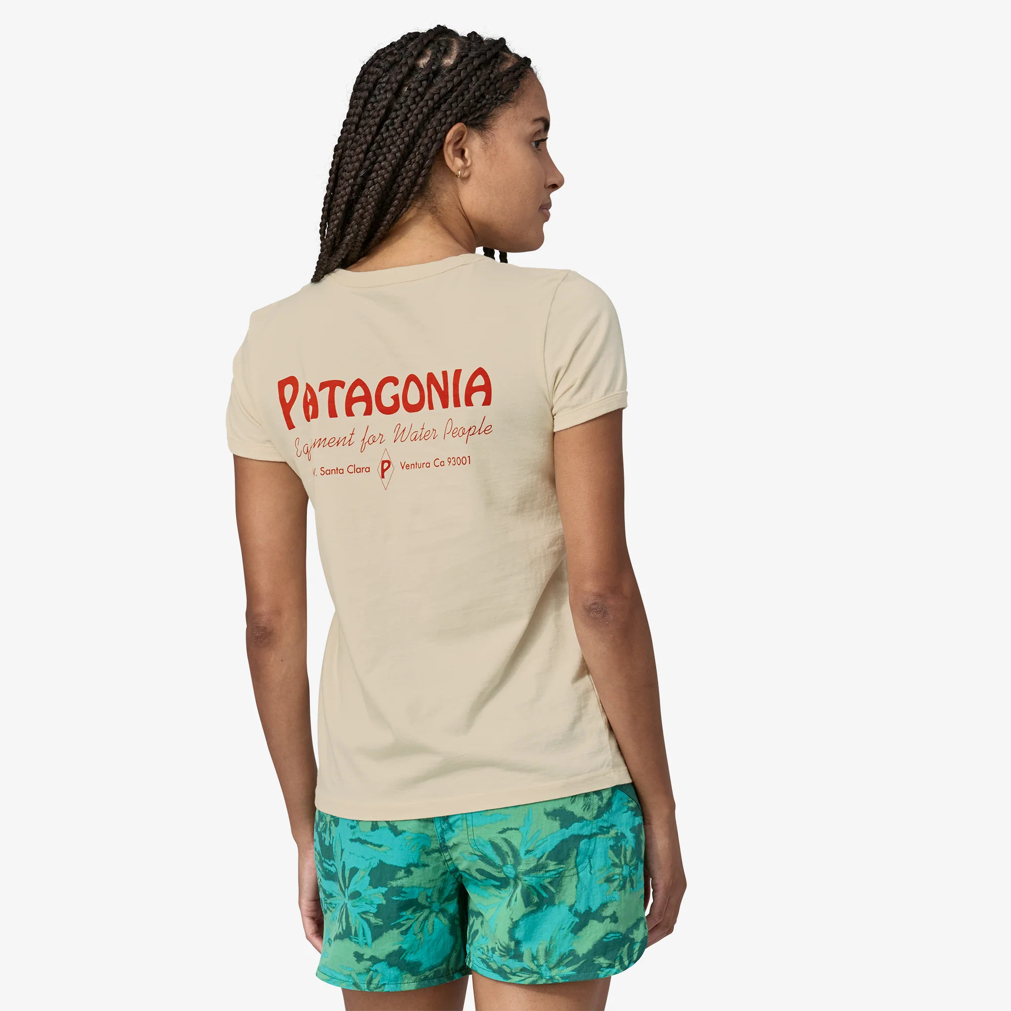 Women's Water People Organic Ringer Tee - Image 3