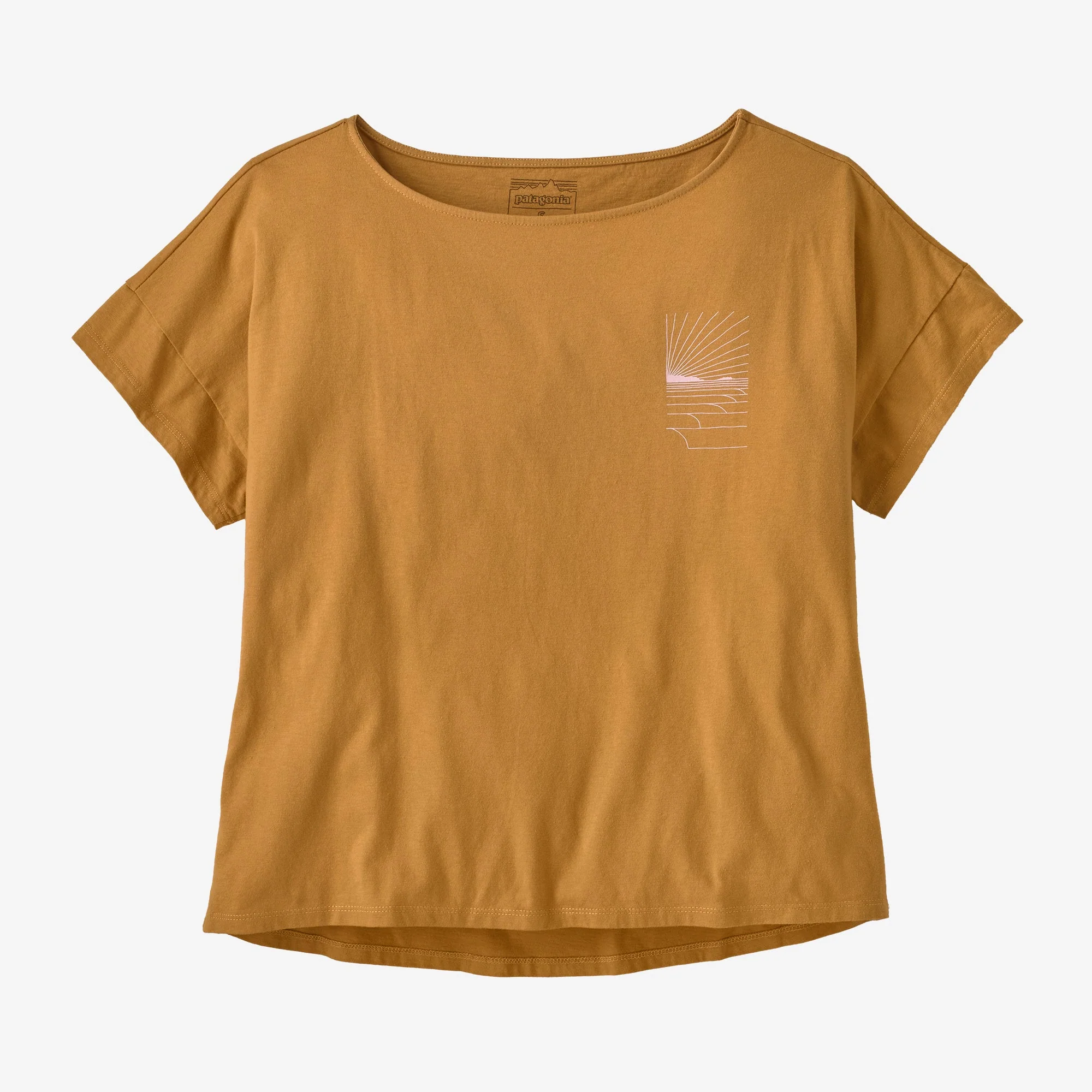 Women's Waves Rolling Relaxed Drop-Sleeve Organic Shirt