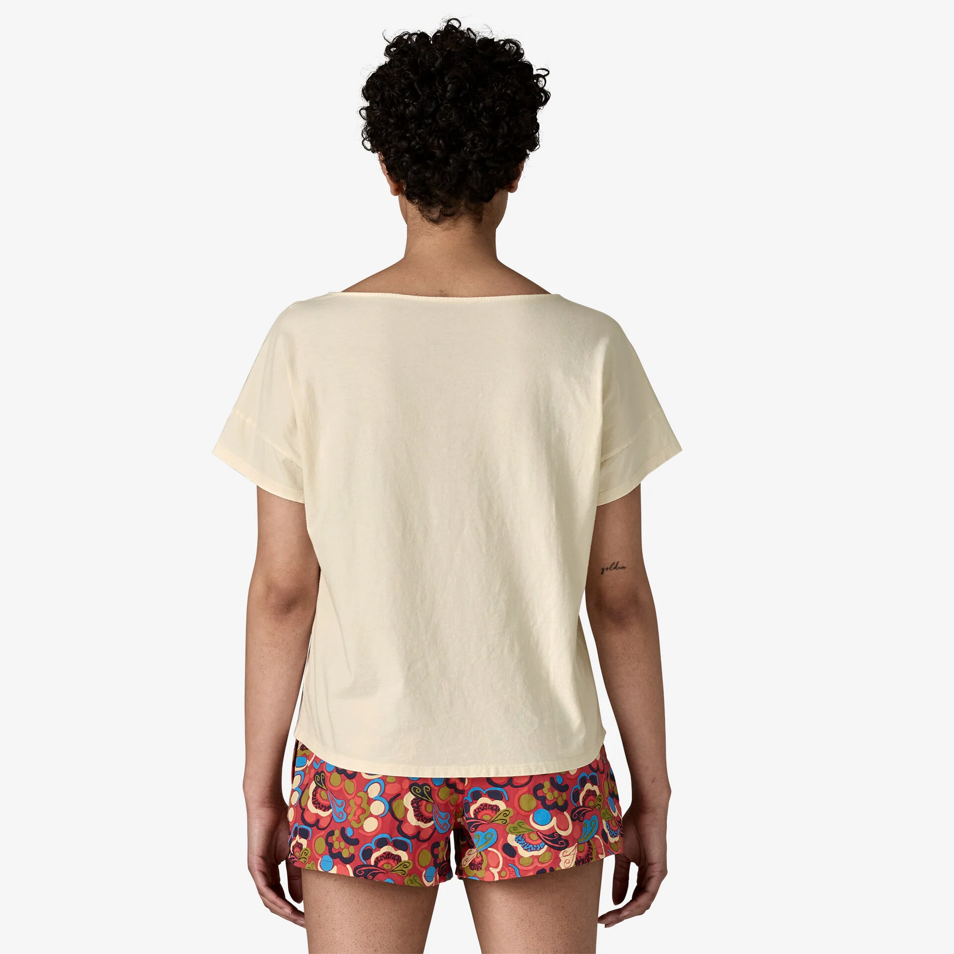 Women's Waves Rolling Relaxed Drop-Sleeve Organic Shirt - Image 3